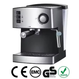 Machine à café expresso certifiée CE, EMC, GS et RoHS