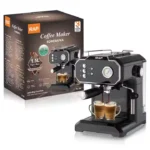 Machine à café espresso RAF avec emballage et accessoires