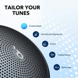 Paramètres audio personnalisables via l’application Soundcore