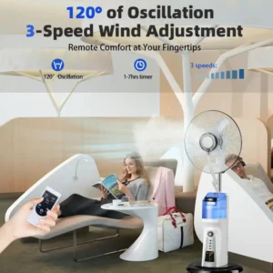 Ventilateur brumisateur – Fraîcheur et humidité optimales – Image 2