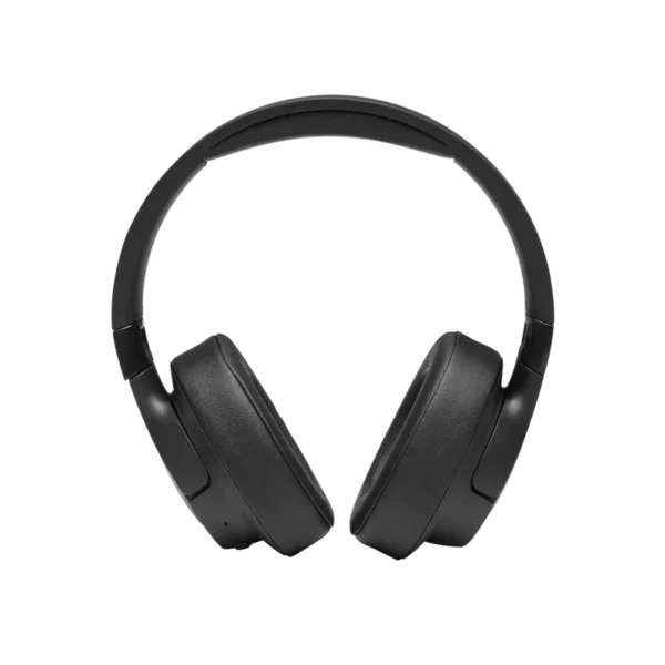 Casque JBL TUNE 710BT - Vue de face. - fingodor.com Casque JBL TUNE 710BT noir, vue de face.