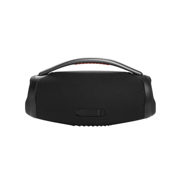 JBL Boombox 3 - Vue arrière - fingodor.com JBL Boombox 3 vue arrière - Enceinte Bluetooth nomade
