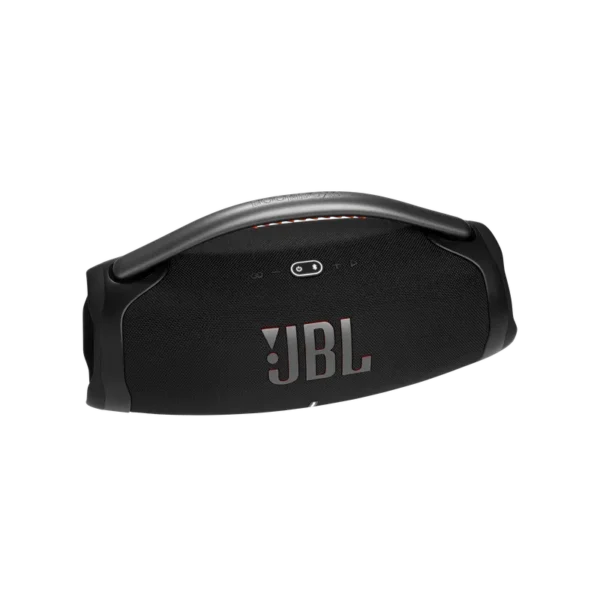 JBL Boombox 3 - Design ergonomique et puissant - fingodor.com JBL Boombox 3 - Enceinte Bluetooth inclinée avec design robuste