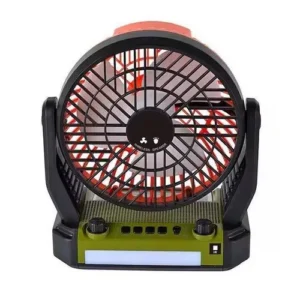Enceintes Solaires Multifonctionnelles, Ventilateur, éclairage LED, Radio FM, Télécommande Avec Audio Bluetooth – Image 1
