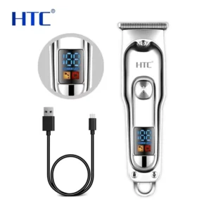 Tondeuse HTC Pro – Écran LED & Recharge USB Rapide – Image 1