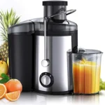 Extracteur de jus en acier inoxydable avec pichet plein de jus