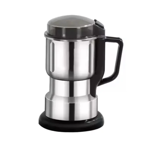 Moulin électrique multifonction en acier inoxydable - fingodor.com Moulin électrique en inox avec poignée noire