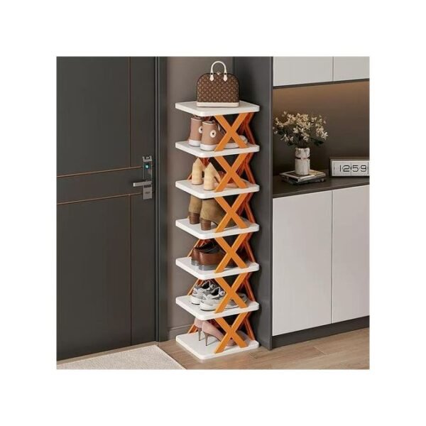 Étagère à chaussures pliable 7 niveaux – design compact - fingodor.com