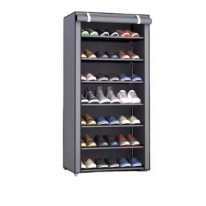 Armoire à chaussures 7 niveaux avec housse zippée – Image 1