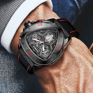 Montre FOXBOX Homme – Chronographe Sport Étanche Noire – Image 3