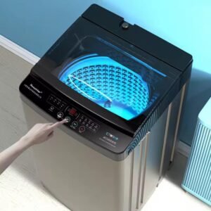 Machine à laver automatique top design 12 kg avec couvercle en verre – Image 2