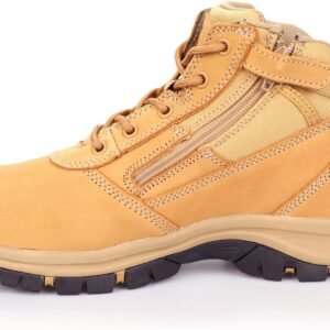Chaussure de sécurité jaune antidérapante et résistante – Image 3