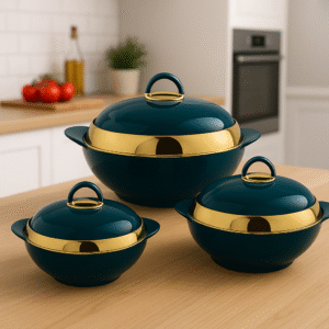 Ensemble 3 Pièces Teal & Or – Élégance et Polyvalence – Image 3